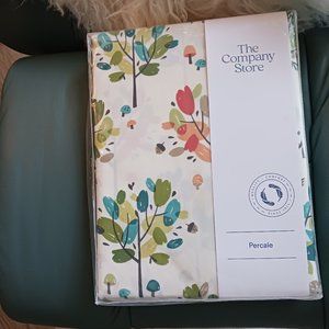 FULL SIZE PERCALE COTTON DUVET COVER  COMPANY STORE NEW WITH  TAGS  AUTUMN PARK